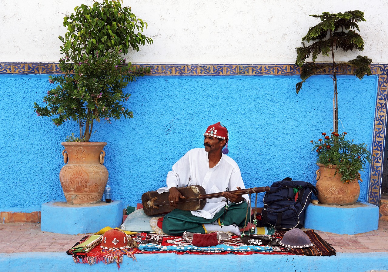 moroccan street performer free photo
