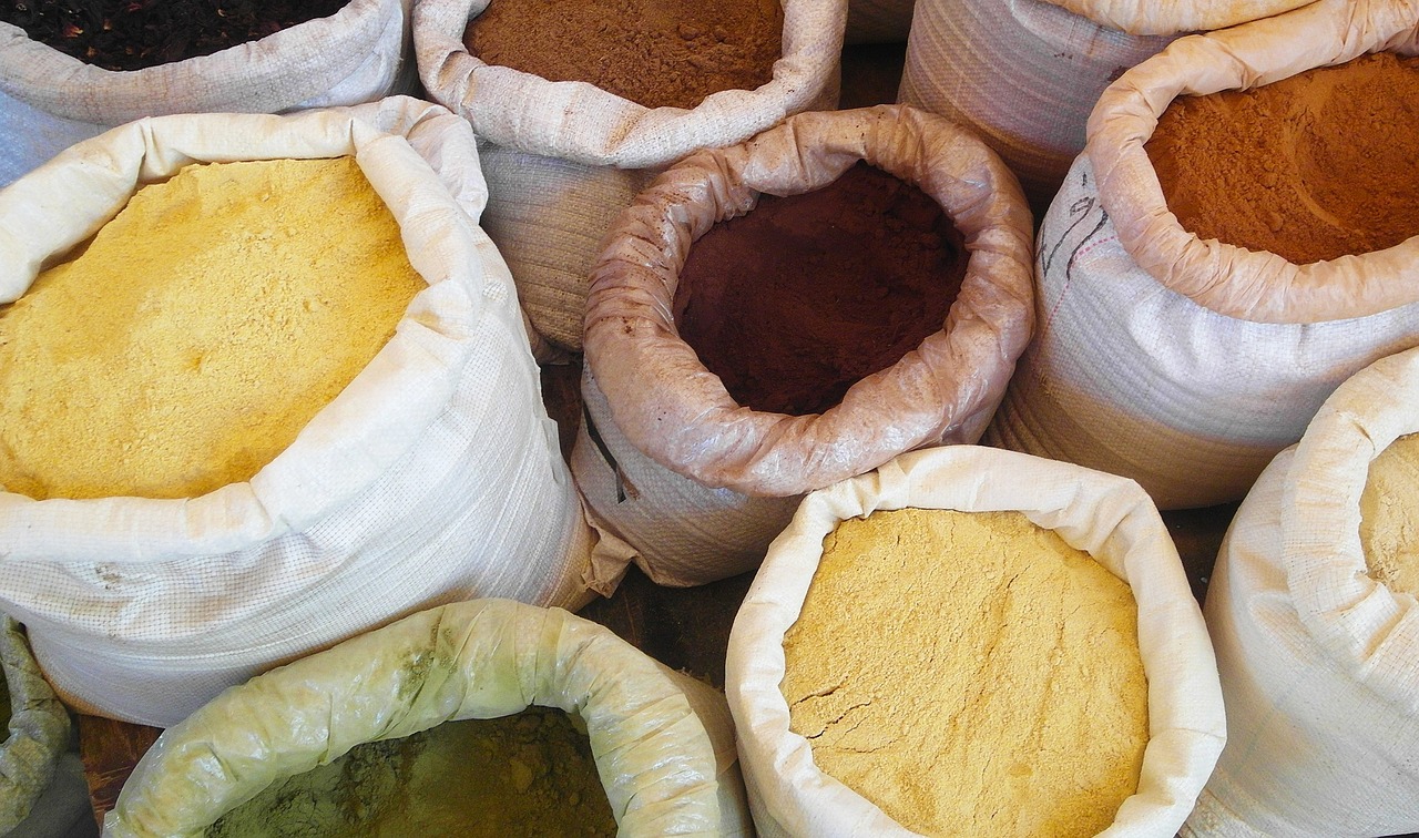 morocco spices souk free photo