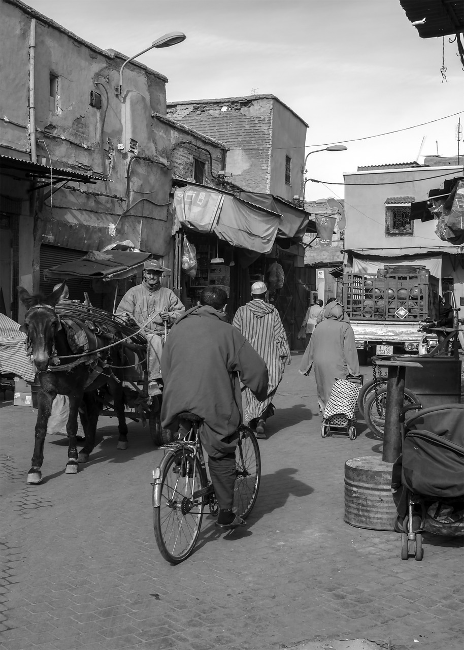 morocco marrakesh streets free photo