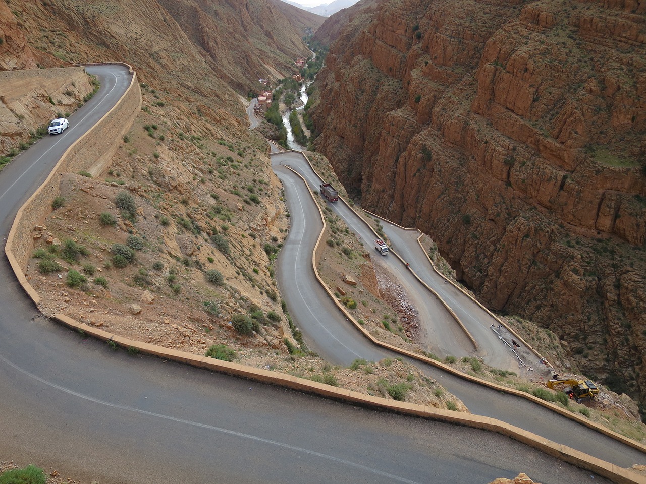 morocco road landscape free photo