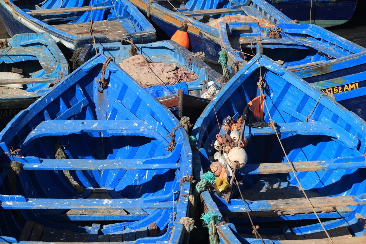 morocco essaouira fishing boats free photo