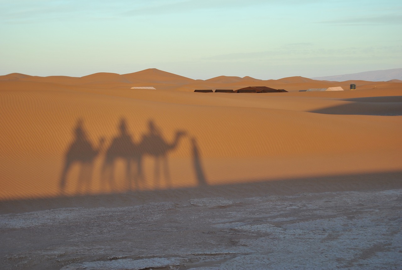 morocco chegaga shadow free photo