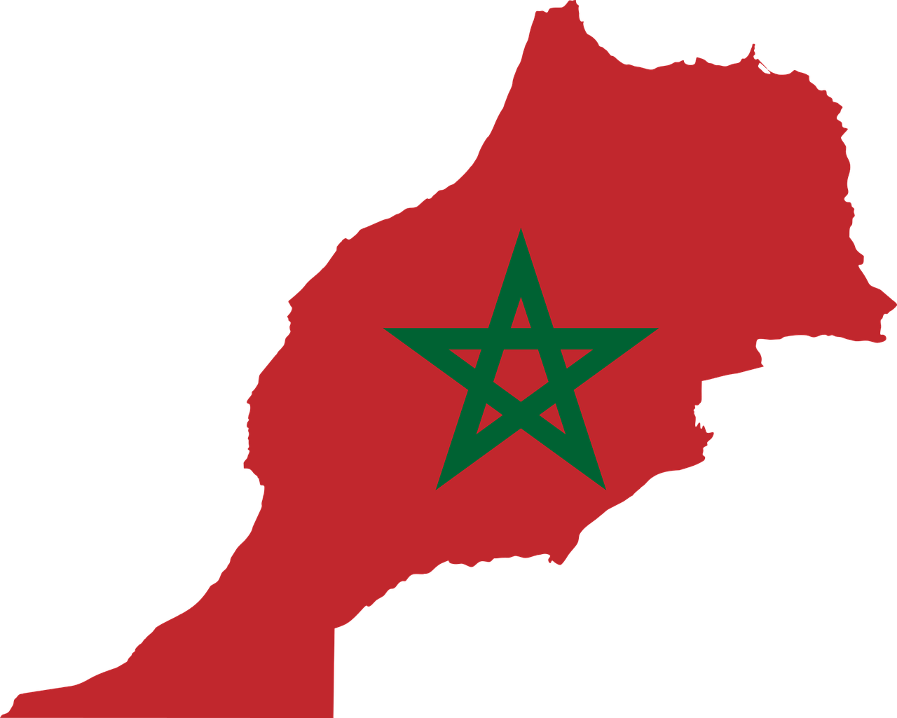morocco flag map free photo
