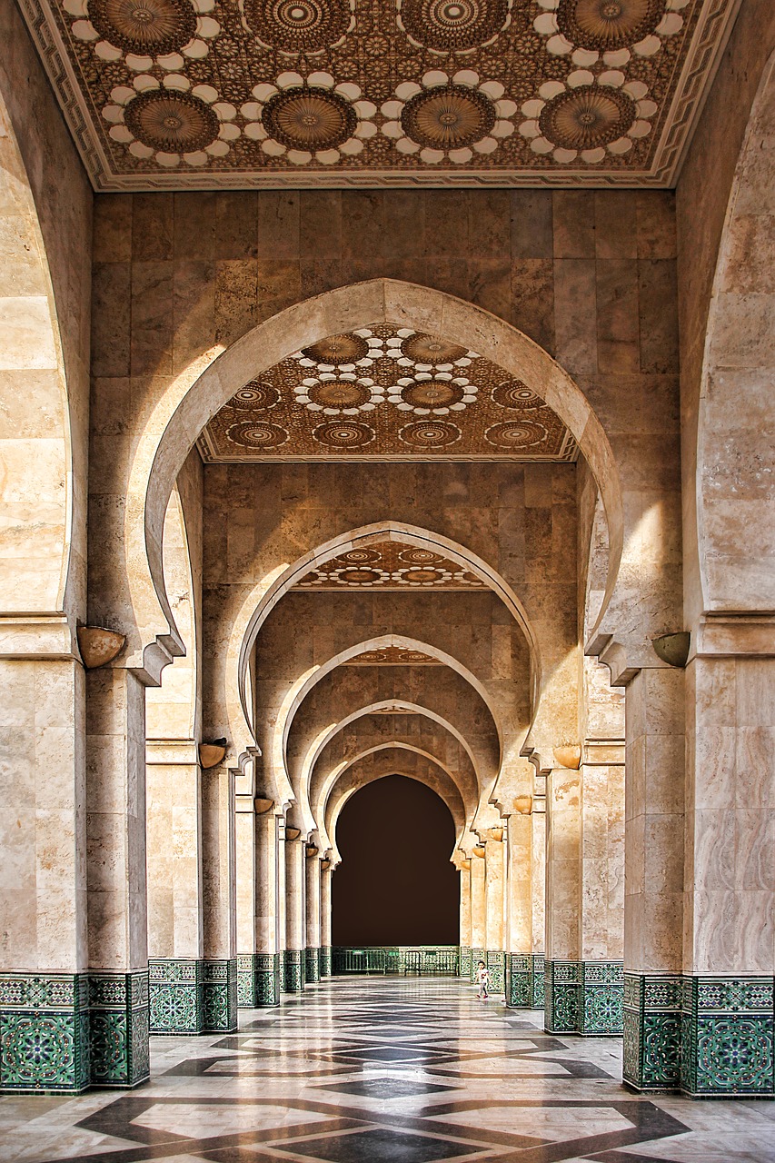 morocco mosque building free photo