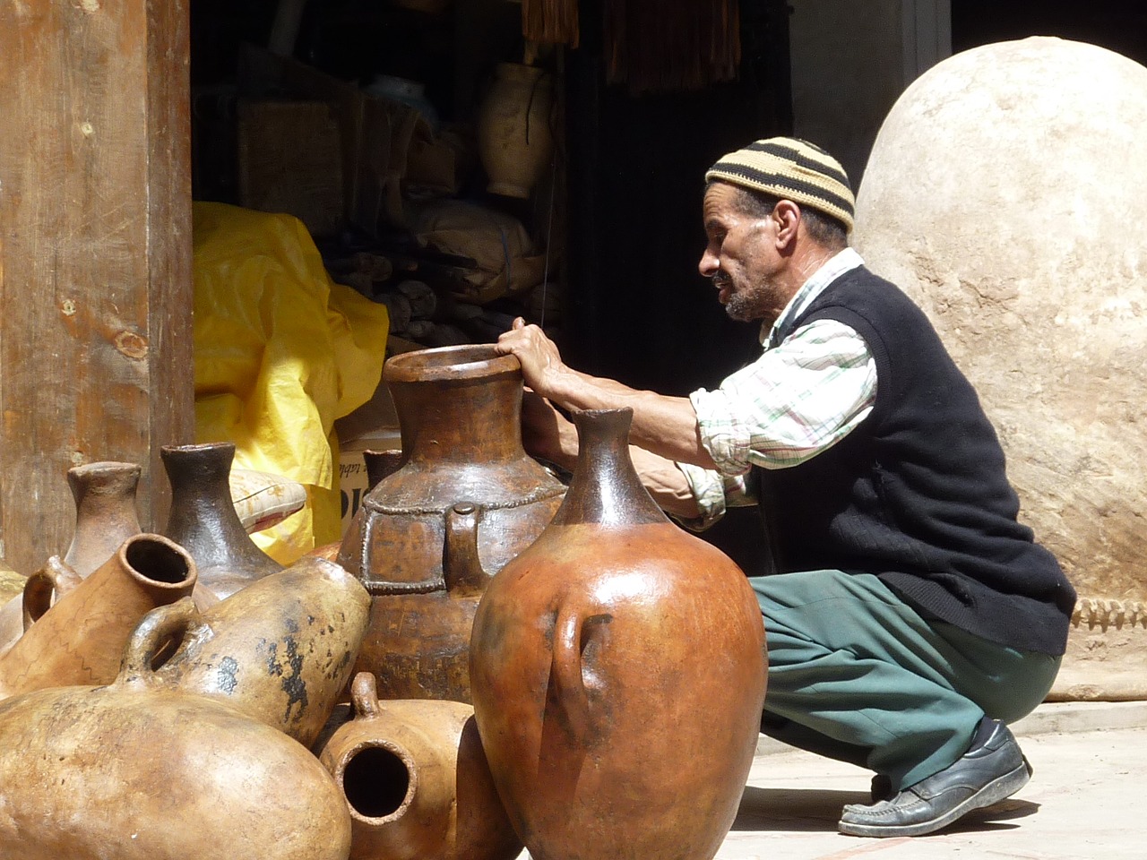 morocco marrakech pottery free photo