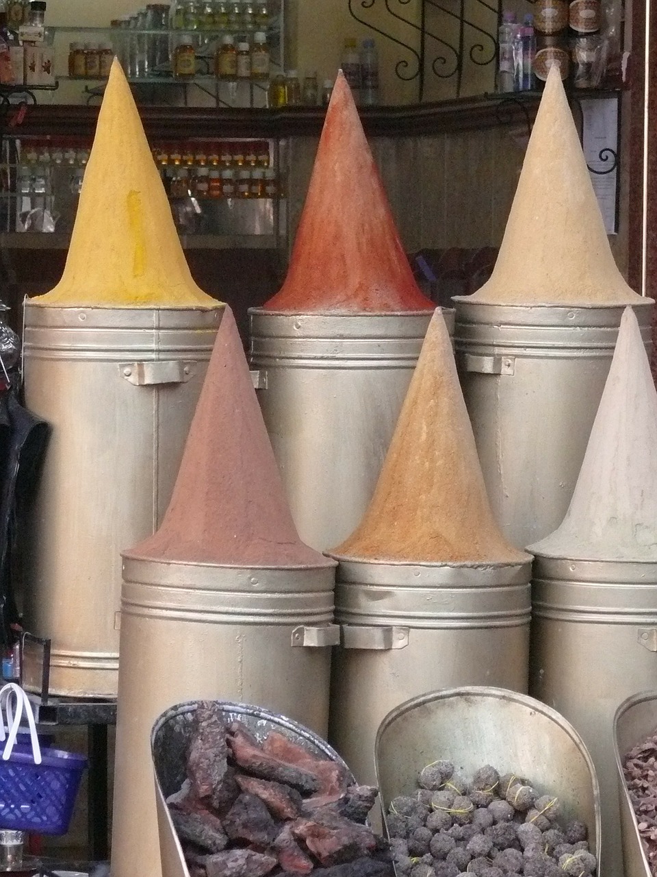 morocco market spices free photo