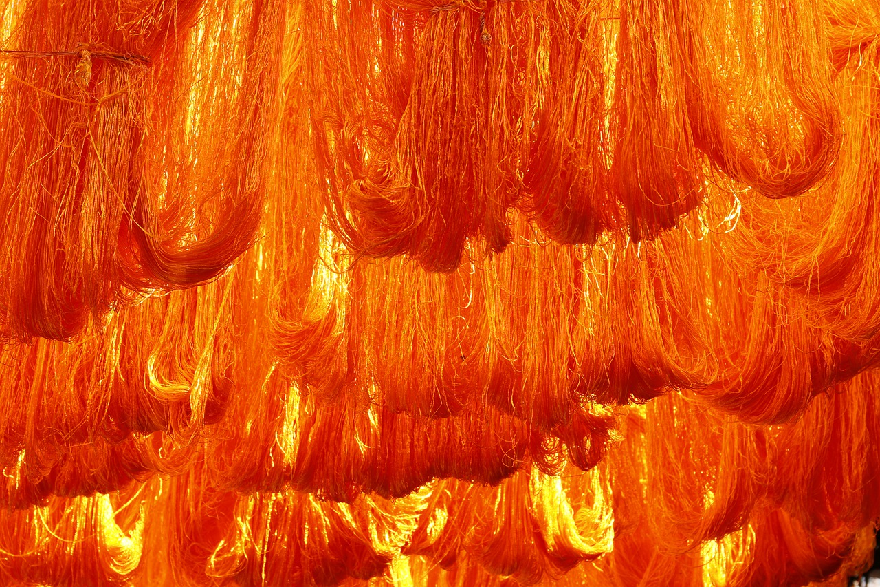 morocco  dyeing  orange free photo