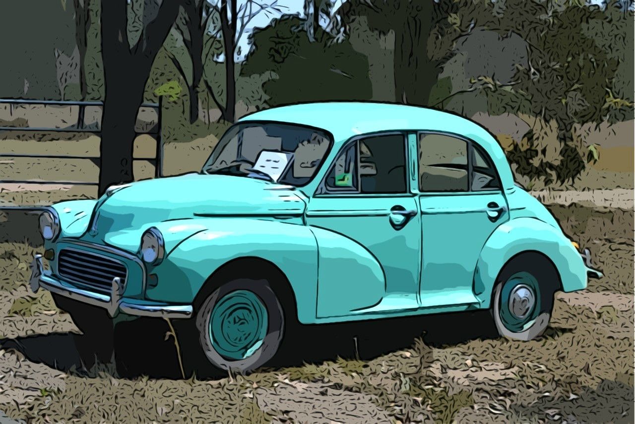 morris minor car automobiles free photo