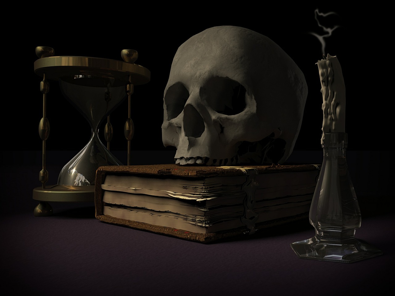 mortality skull and crossbones vanitas free photo