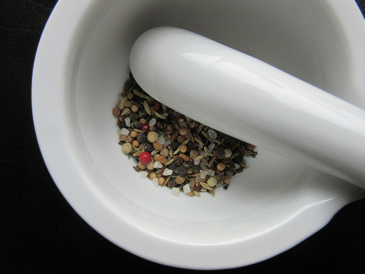 mortar spices porcelain free photo