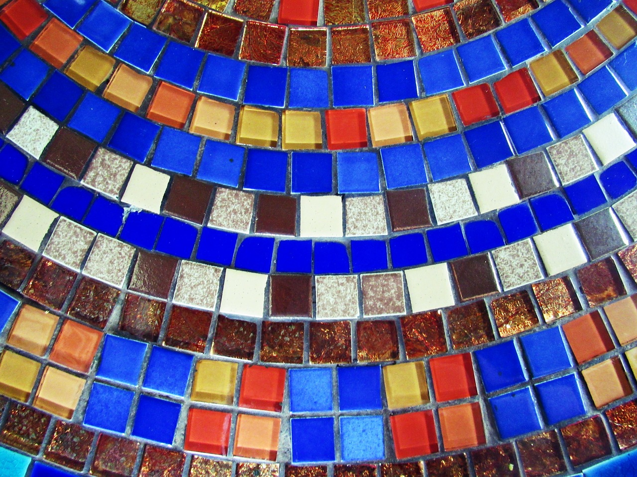 mosaic colorful blue free photo