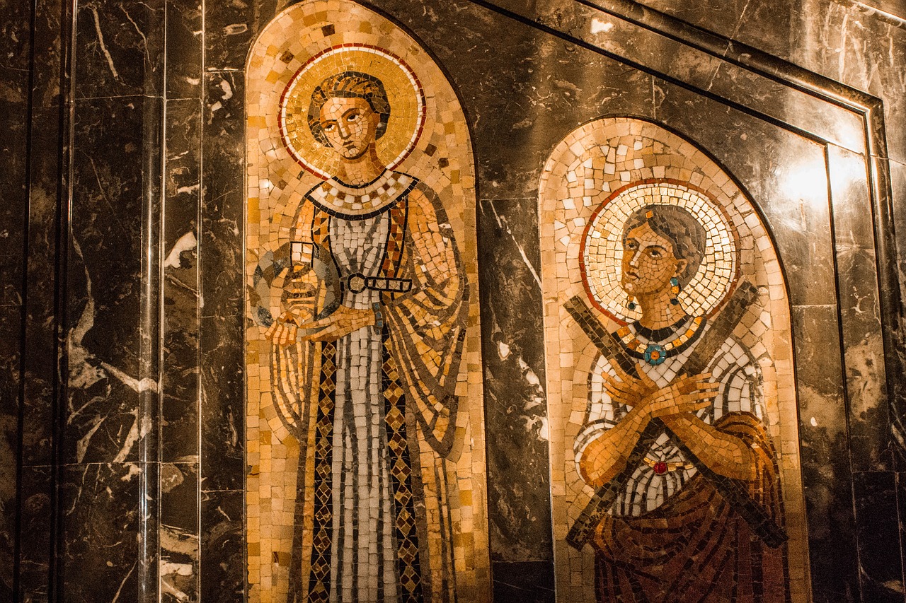 mosaic monserrat byzantine free photo