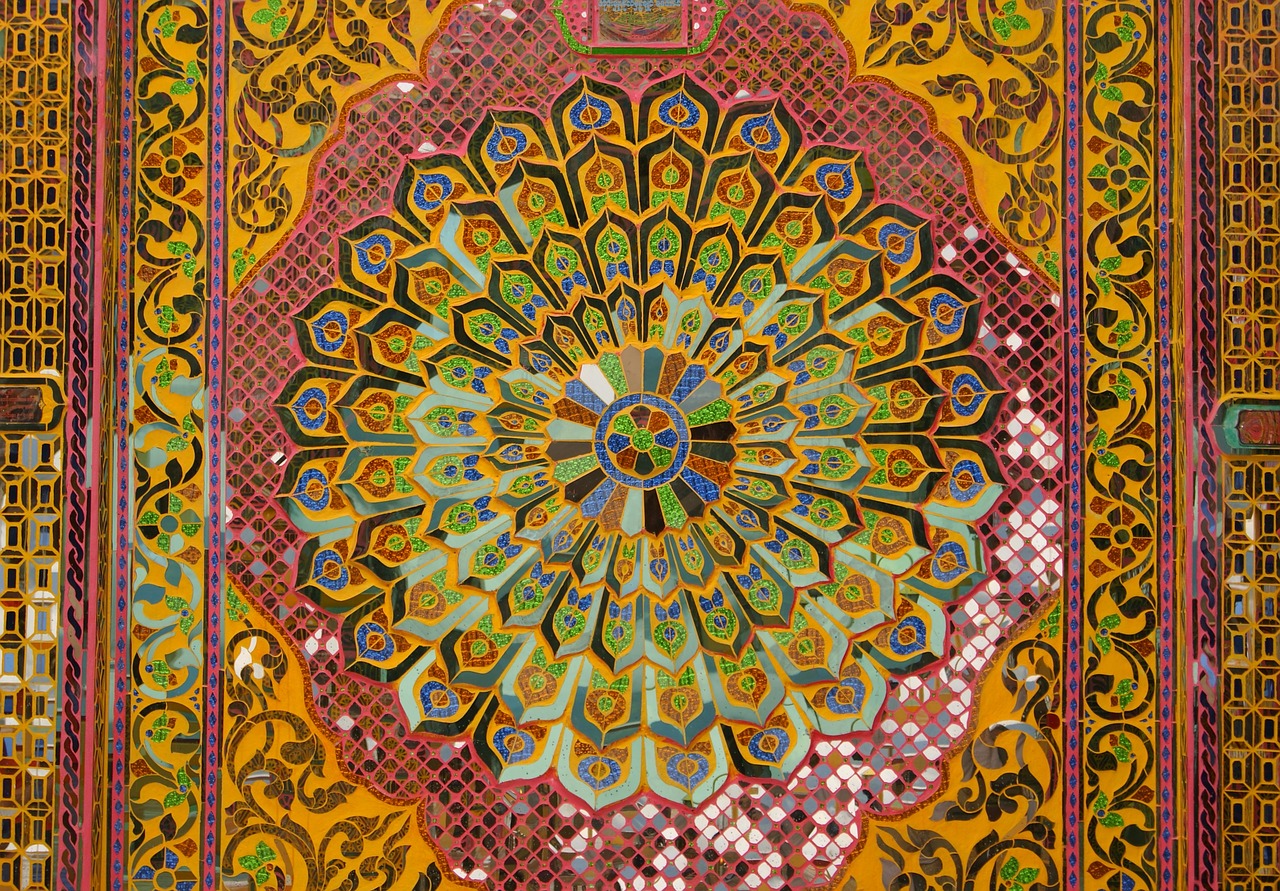 mosaic kaleidoscope pattern free photo