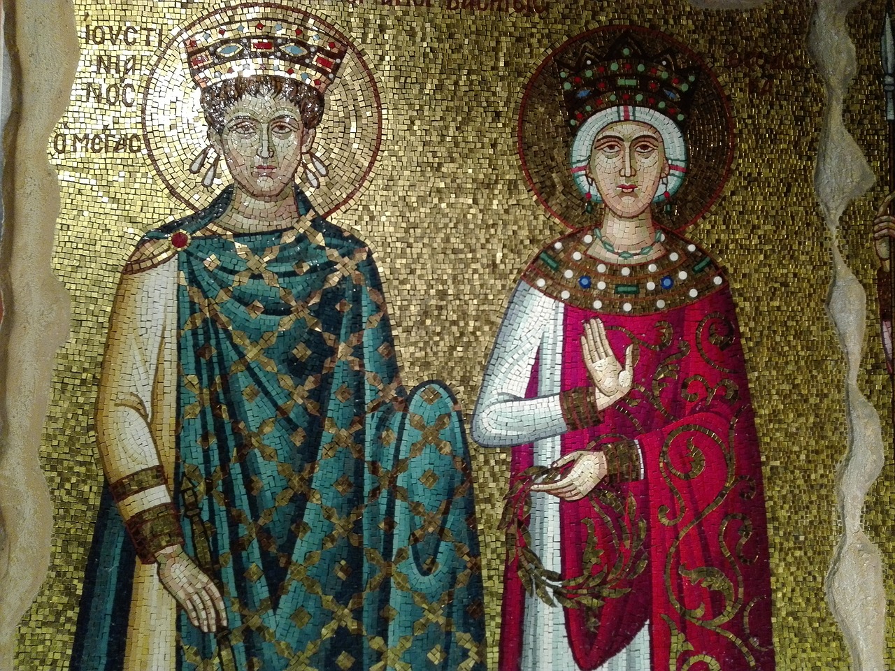 mosaic byzantine king free photo