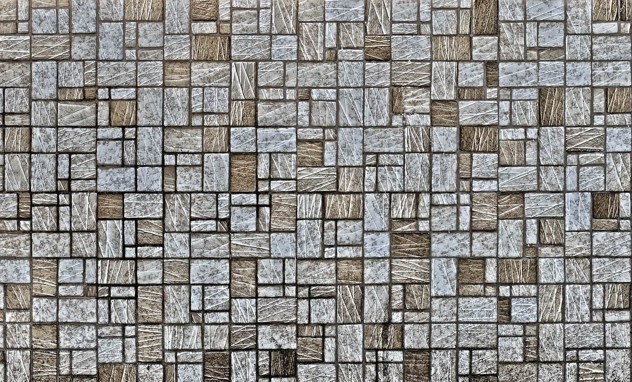 mosaic  facade  clinker free photo