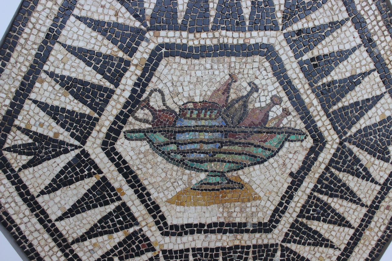 mosaic rome vestige free photo