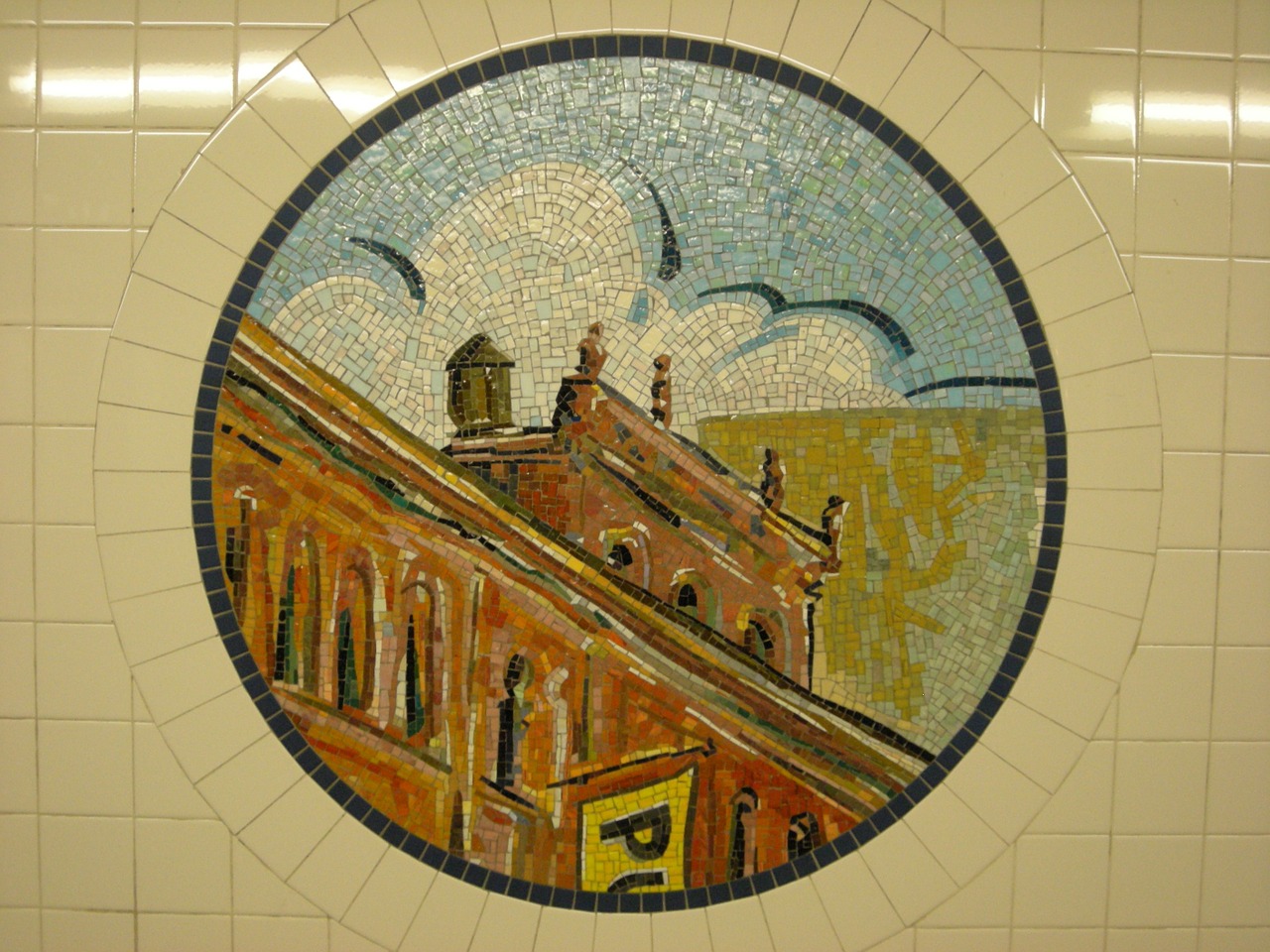 mosaic tile subway free photo