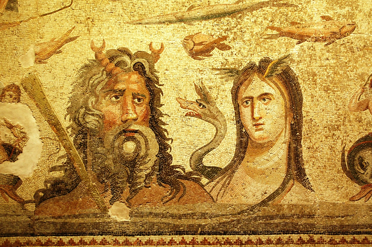 mosaic mythology gaziantep free photo