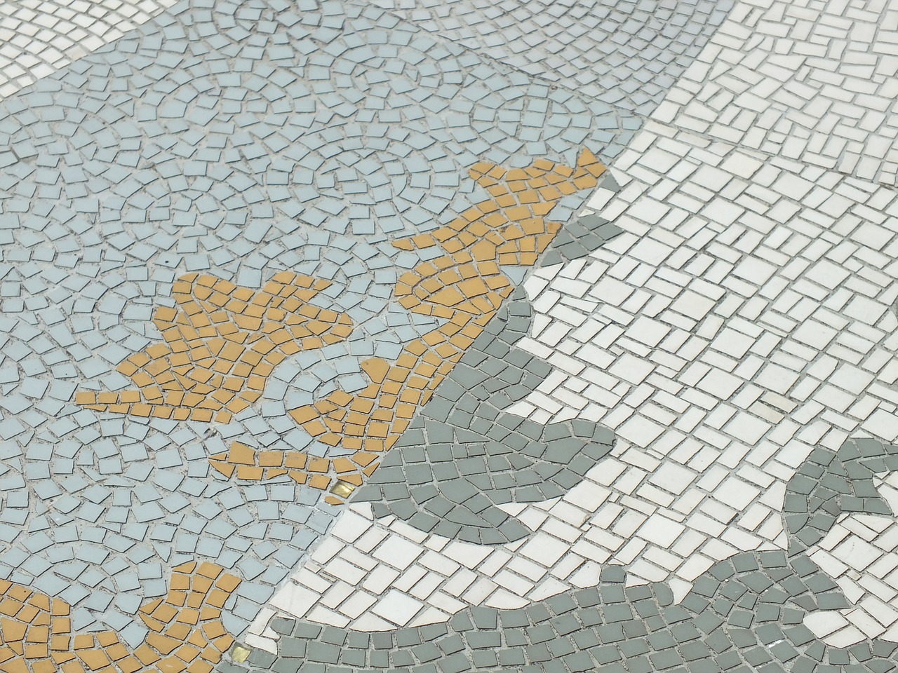 mosaic map tiled free photo