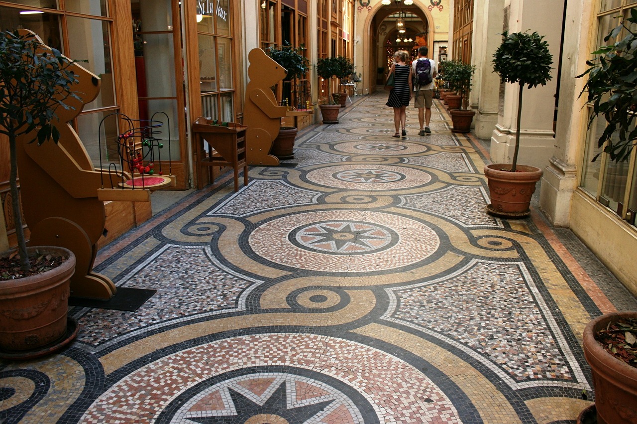 mosaic galerie vivienne paris free photo