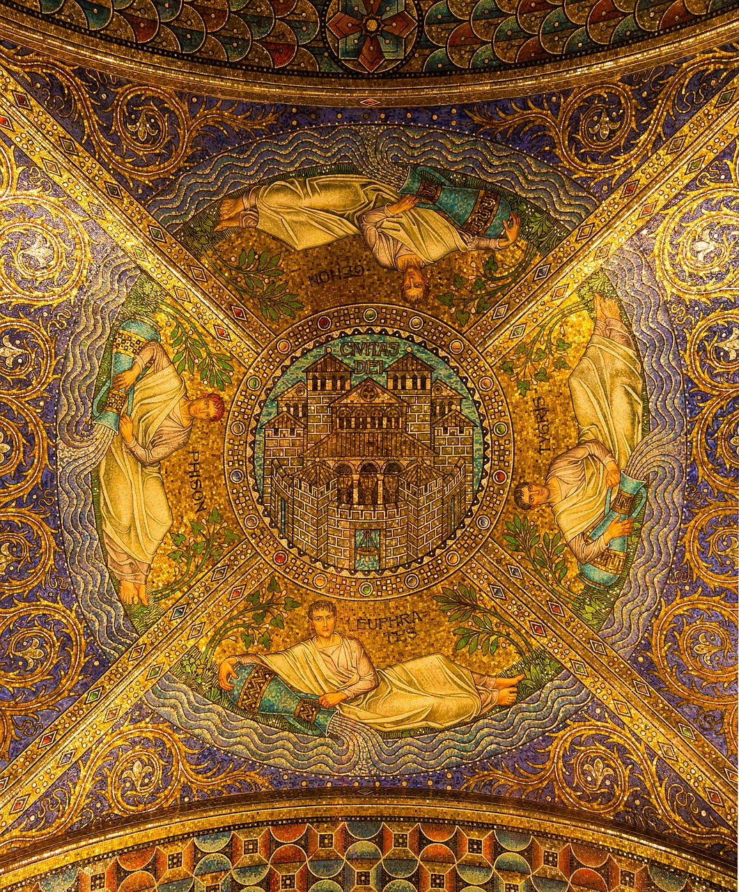 mosaic ceiling neo byzantine free photo