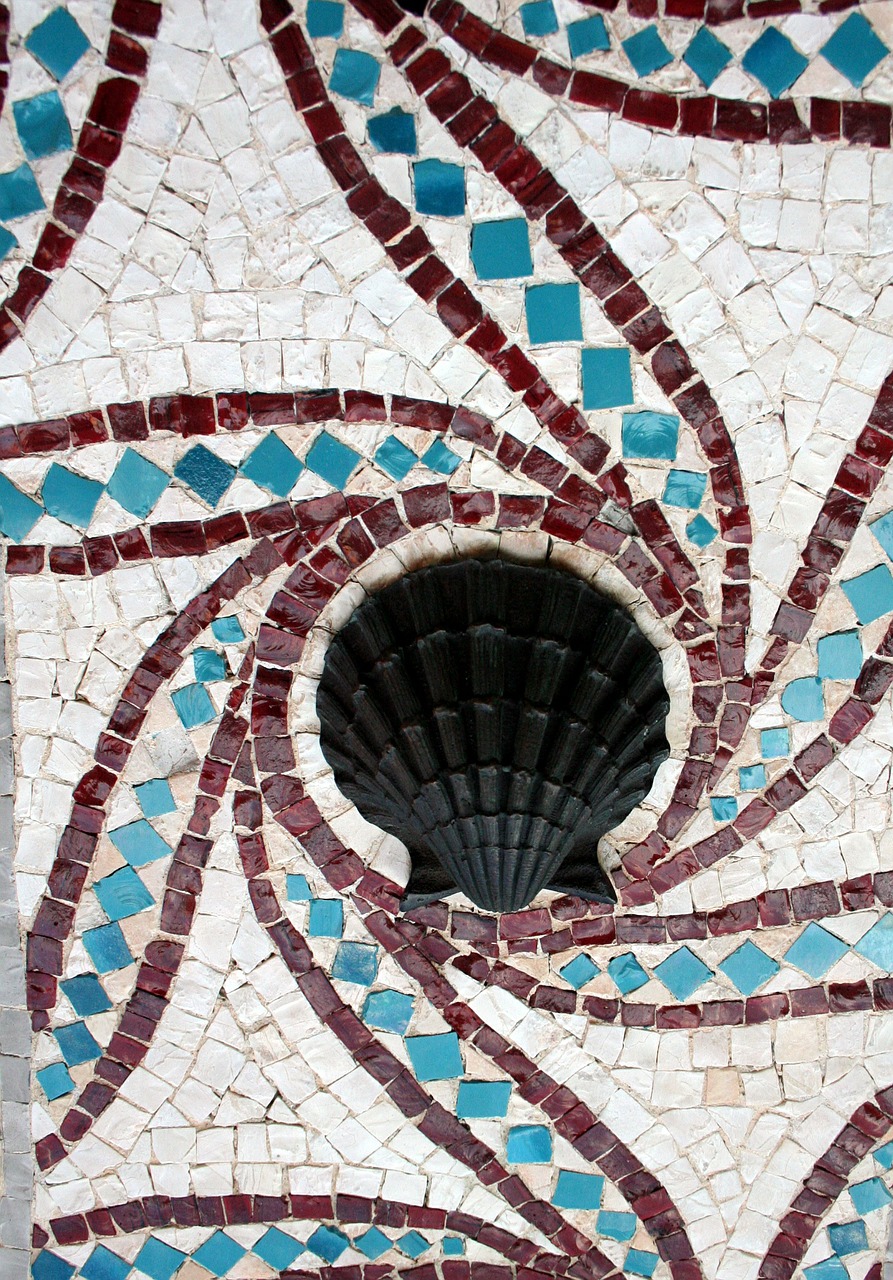 mosaic mosaic tile sea shell free photo