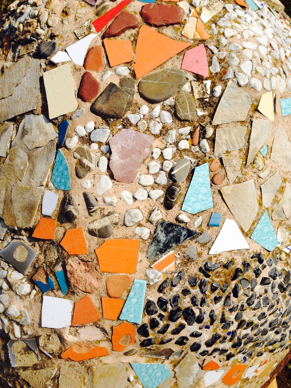 mosaic stones colorful free photo