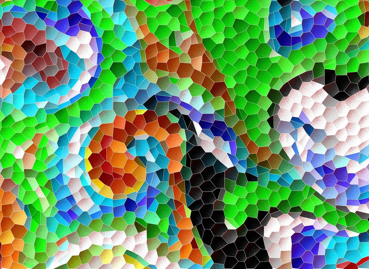 mosaic colorful abstraction free photo