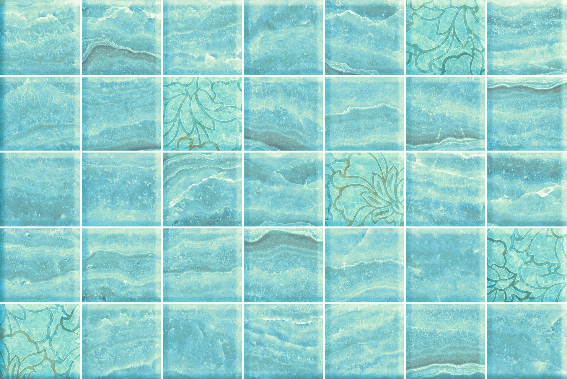 mosaic tiles blue free photo