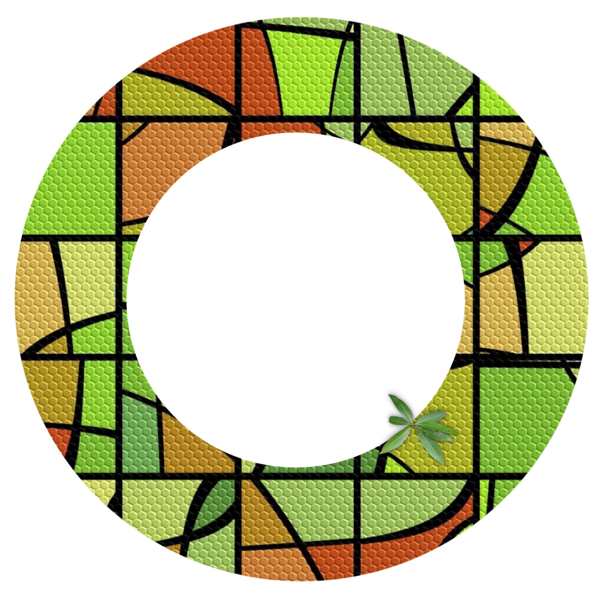 mosaic circle round free photo