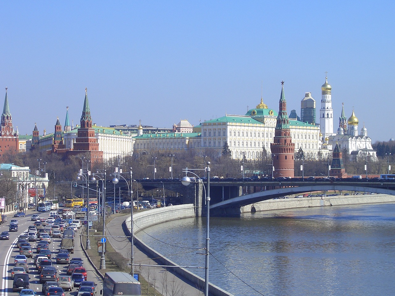 moscow kremlin river free photo