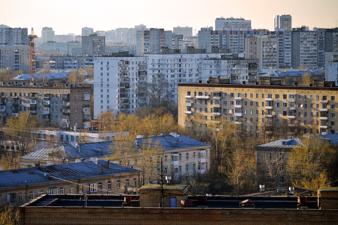 moscow russia rooftops free photo