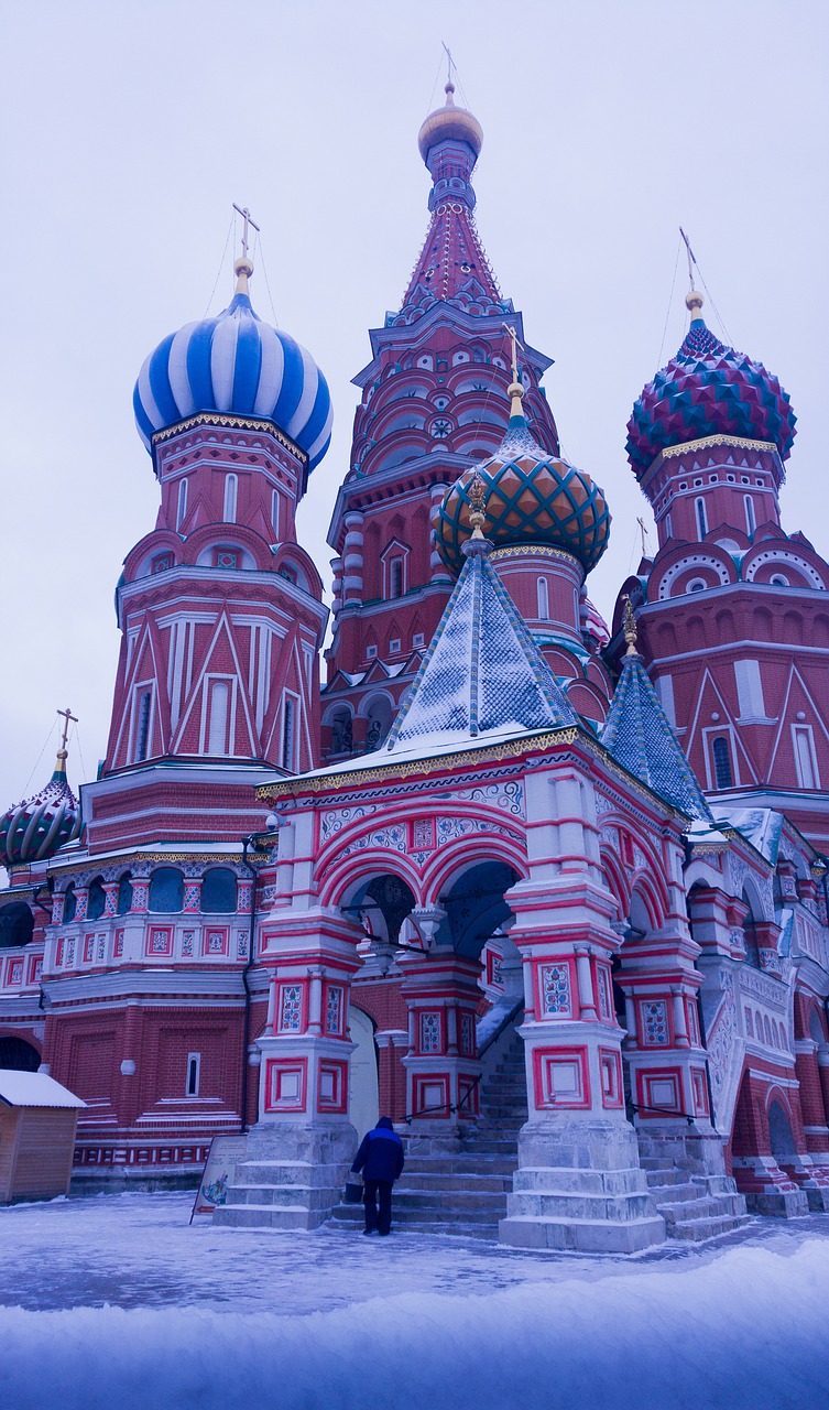 moscow red square saint basil's cathedral free photo