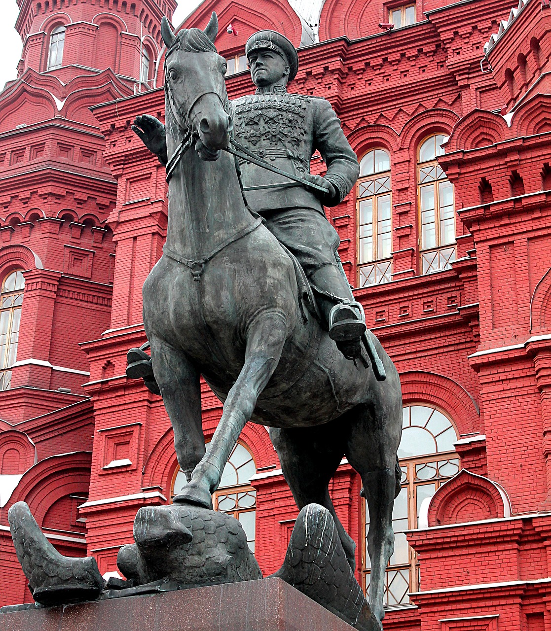 moscow the capital of russia manezhnaya square free photo