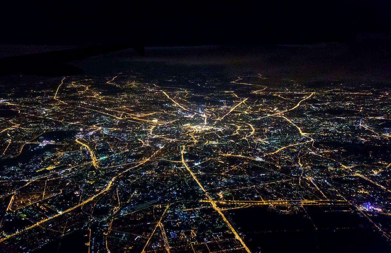 moscow night map free photo