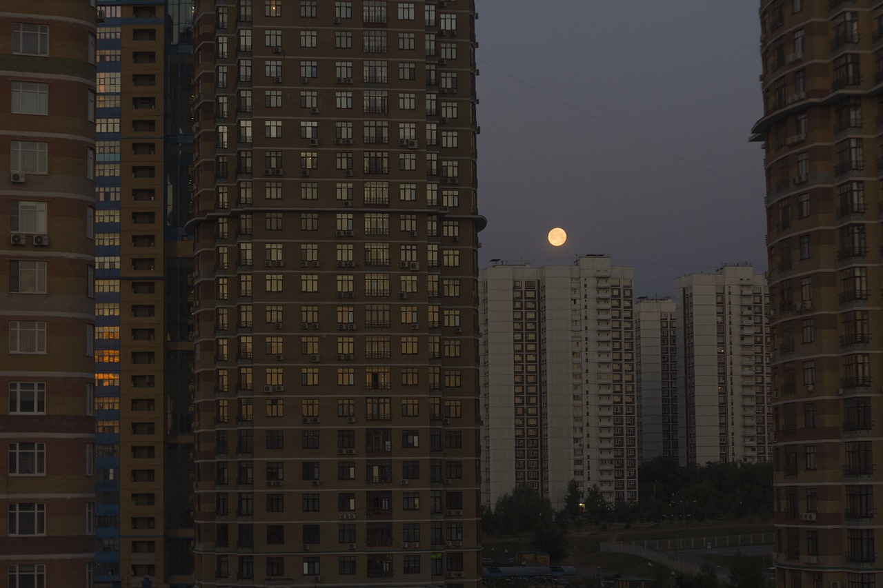 moscow  strogino  moon free photo