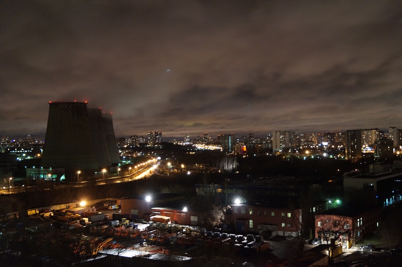 moscow city night free photo