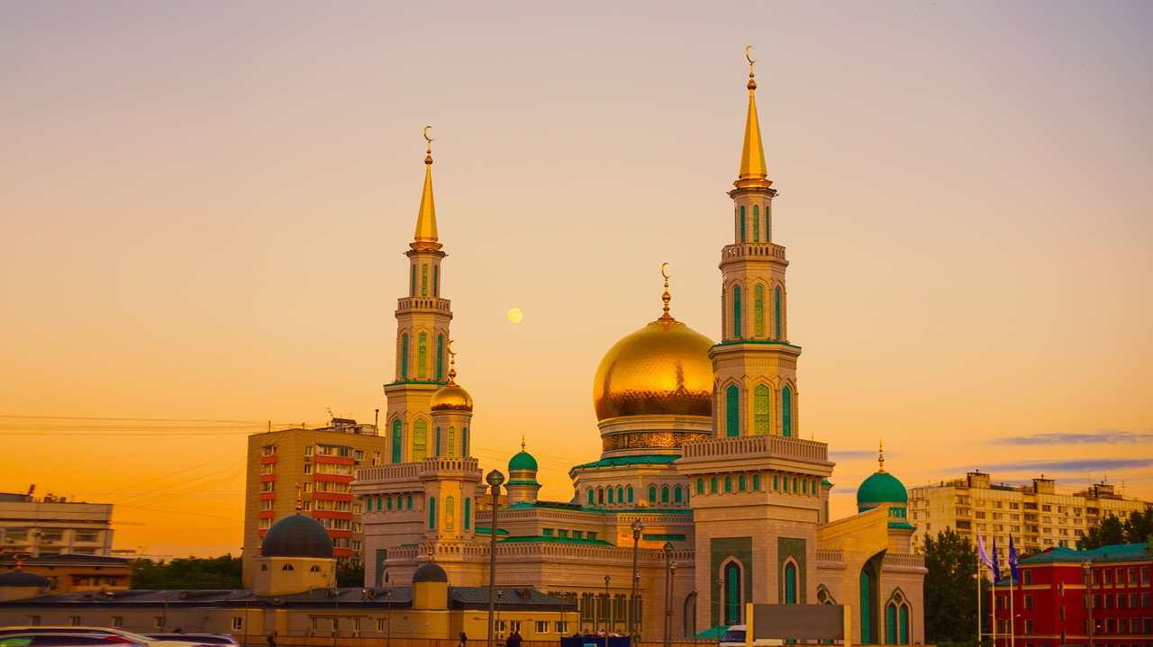 moscow cathedral mosque prospekt mira ramadan free photo