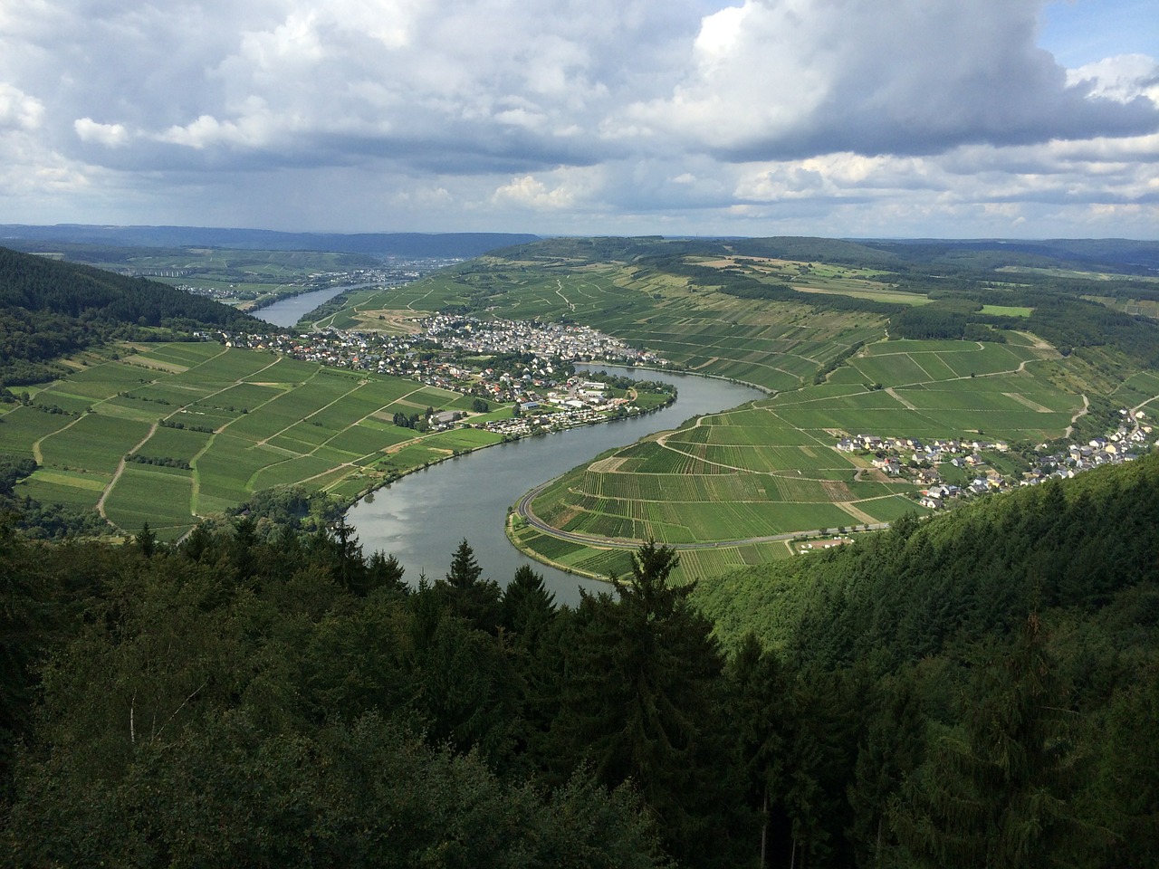 mosel river bend free photo