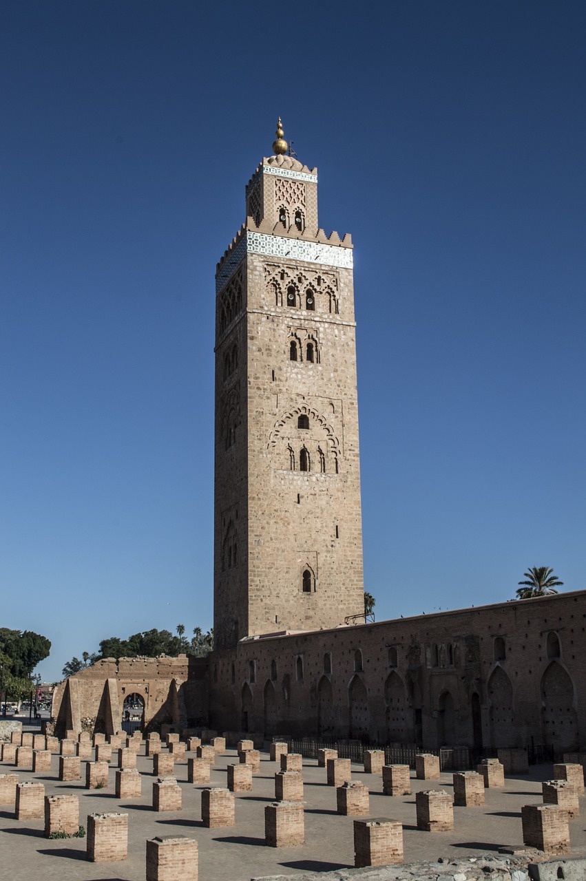 mosque marrakesh morocco free photo