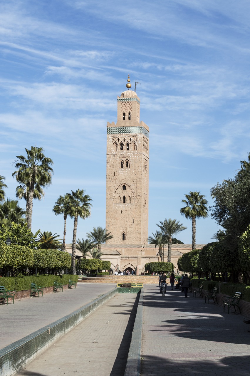 mosque marrakesh morocco free photo