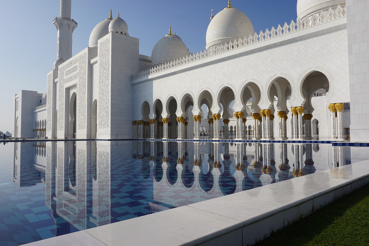 mosque arabian white free photo