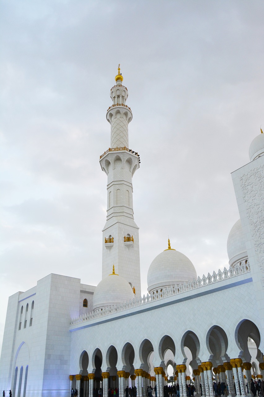 mosque abu dhabi uae free photo