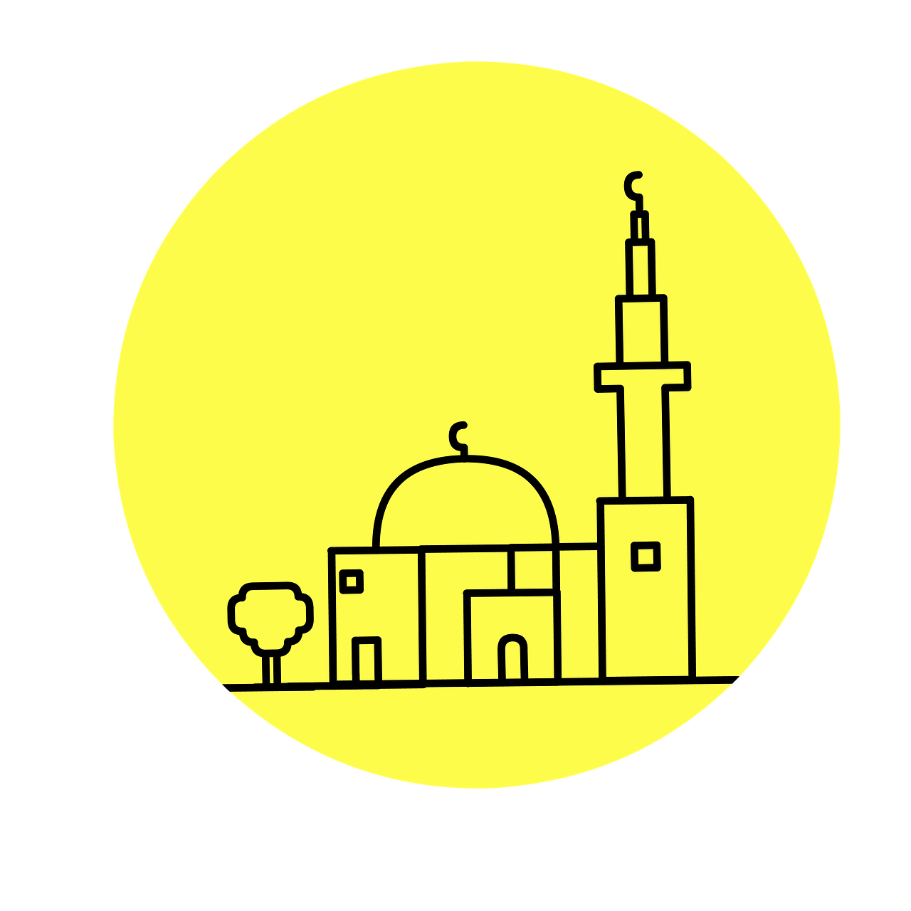 mosque cut out silhouette free photo