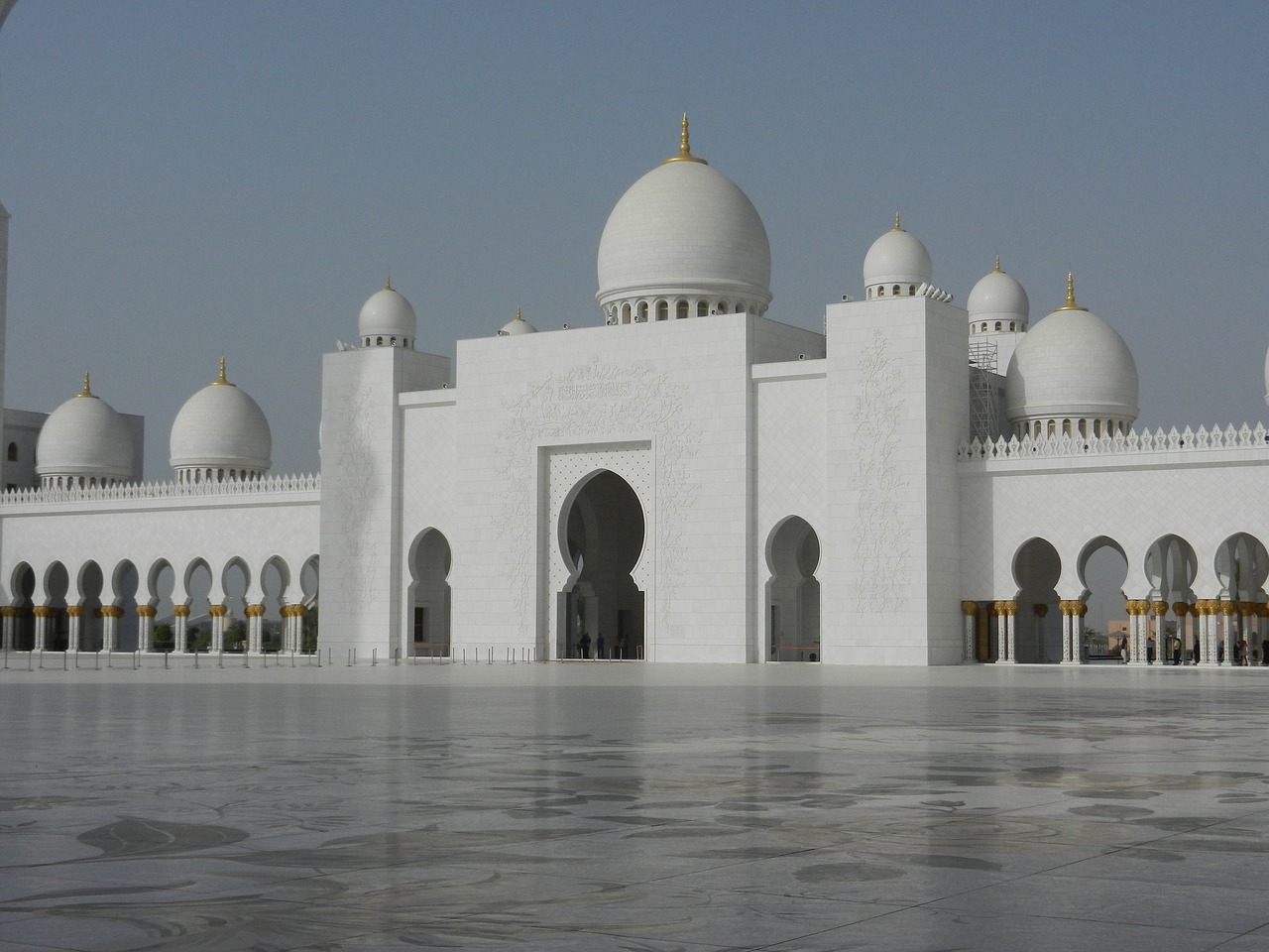 mosque building abu dhabi free photo