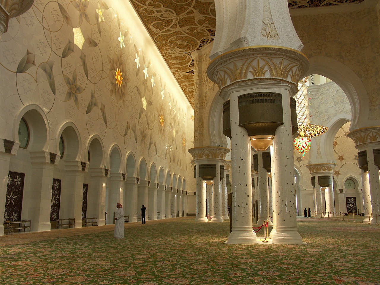 mosque abu dhabi al nahyan grand mosque free photo