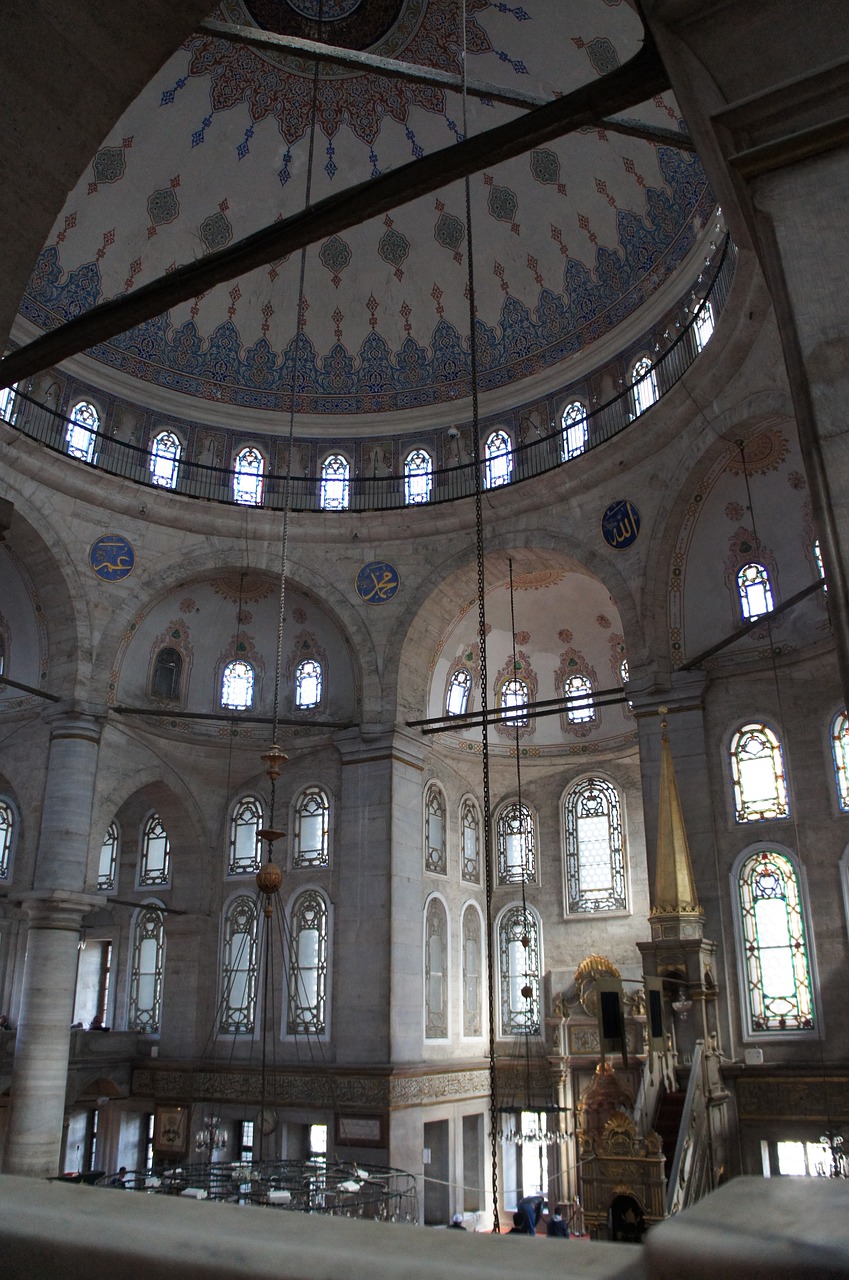 mosque  istanbul  minaret free photo