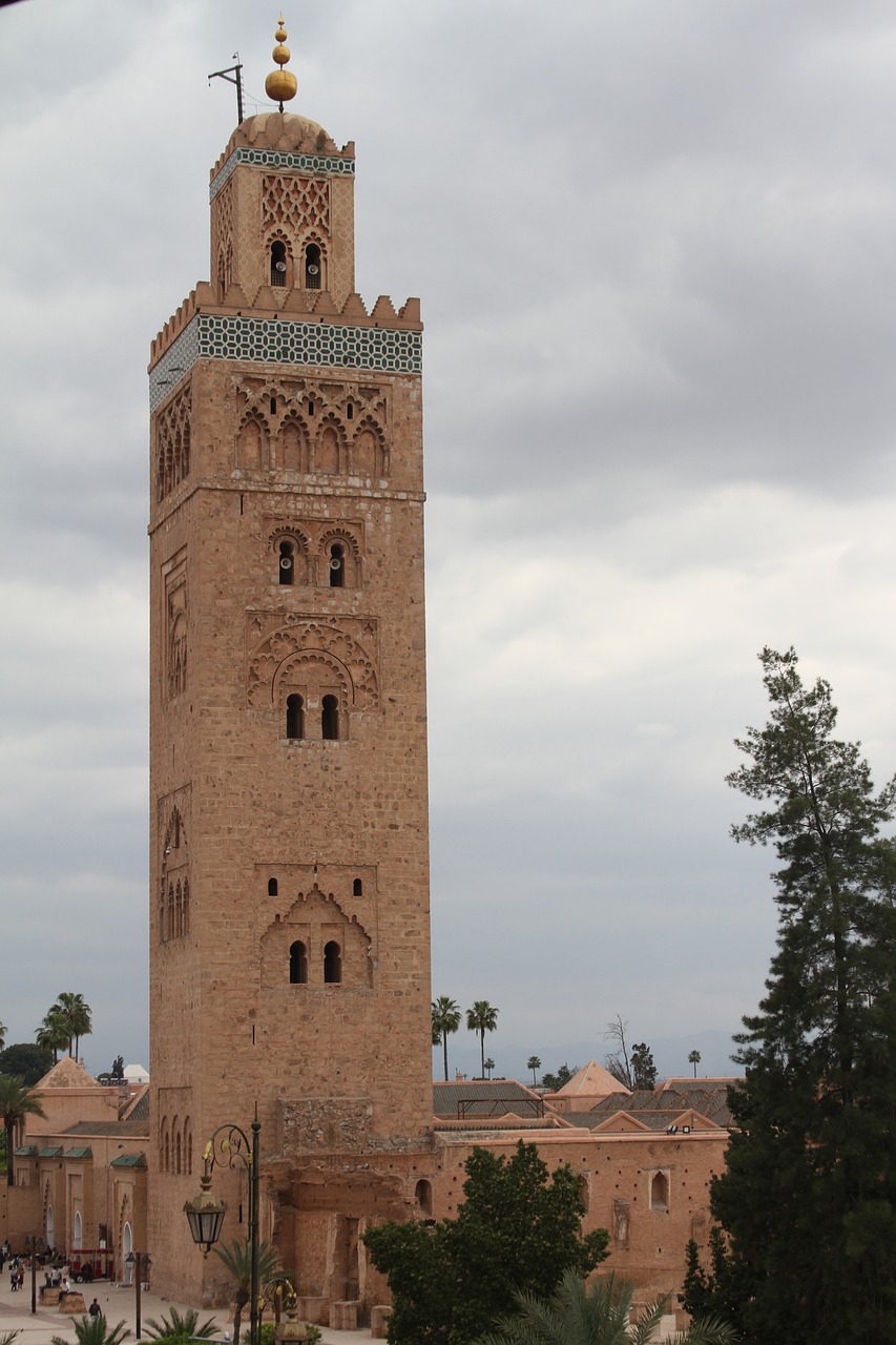 mosque  marrakech  morocco free photo