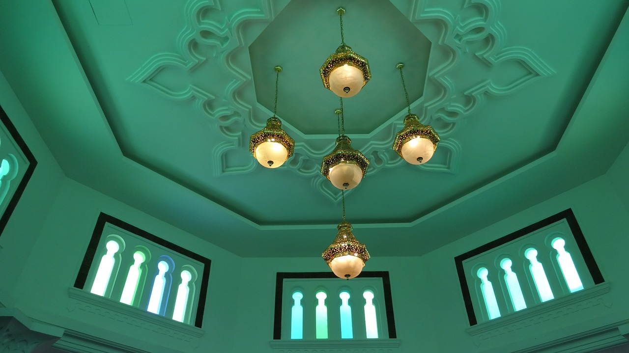 mosque interior malaysia free photo