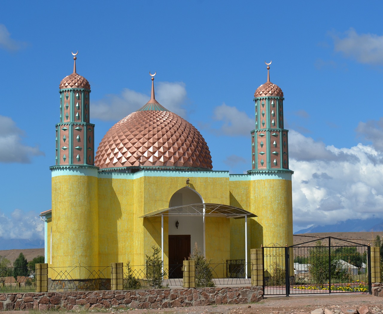 mosque kyrgyzstan dome free photo